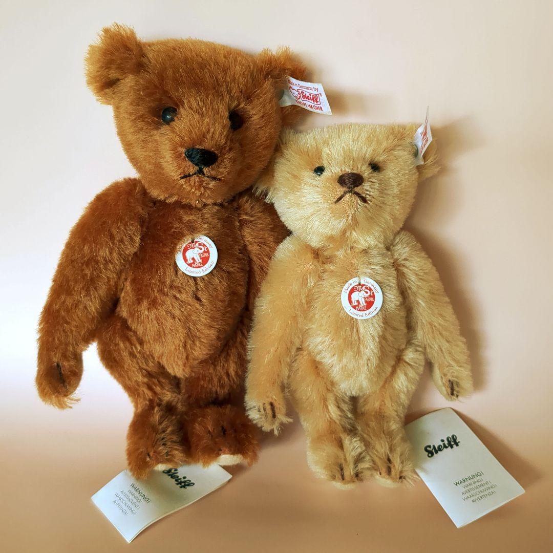 シュタイフ Steiff テディベア ウィリアム＆ヘンリー ブラザーズ　缶入り