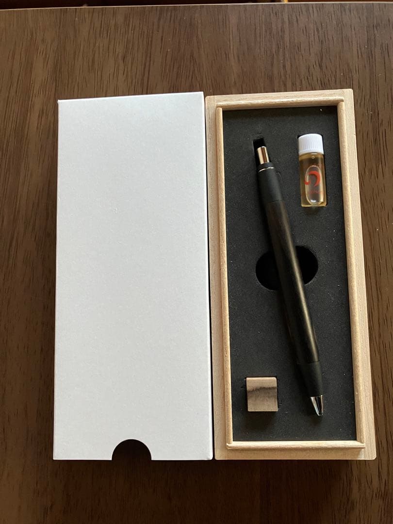 野原工芸　特上黒柿　スタンダードボールペン　おまけ付き