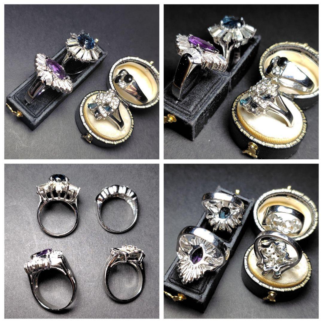 ヴィンテージ　 ブローチ２点＆ネックレス＆リング４点セット