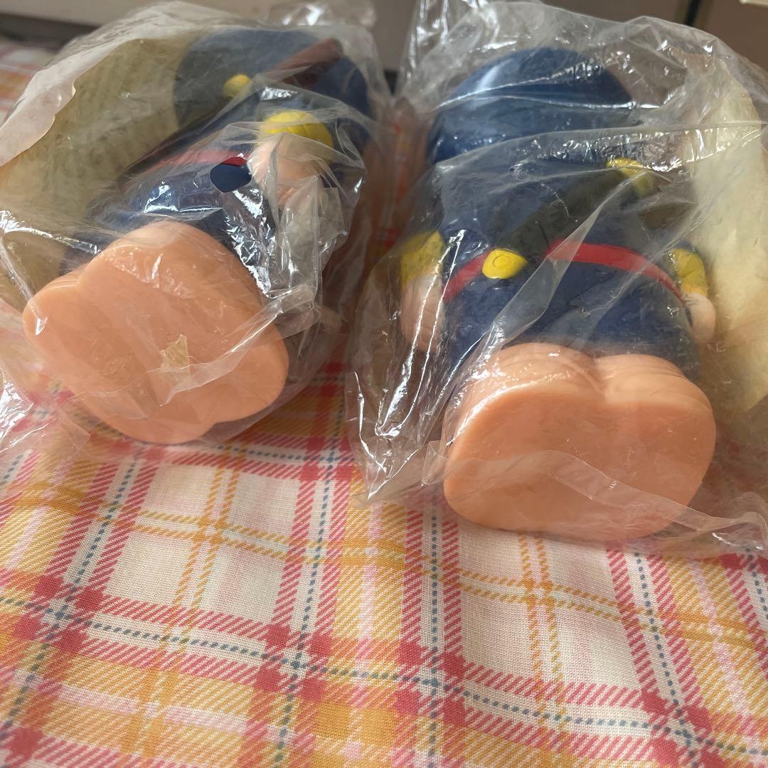 忍者ハットリくん 住友銀行 ソフビ 貯金箱　2個セット　当時物