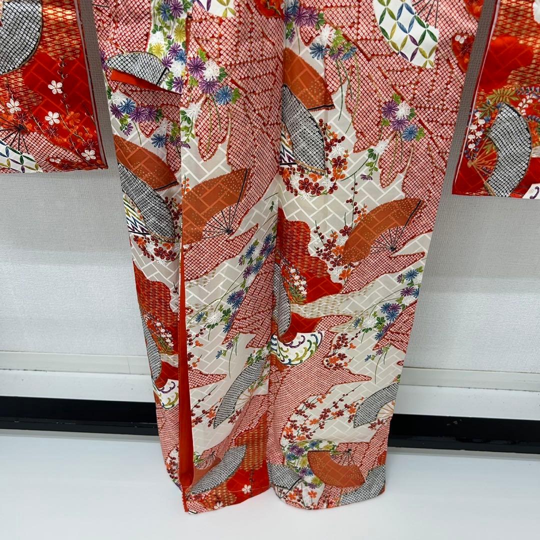 振袖 三越お誂え 金彩 花柄 素敵なデザイン 着物 正絹 AK-7920