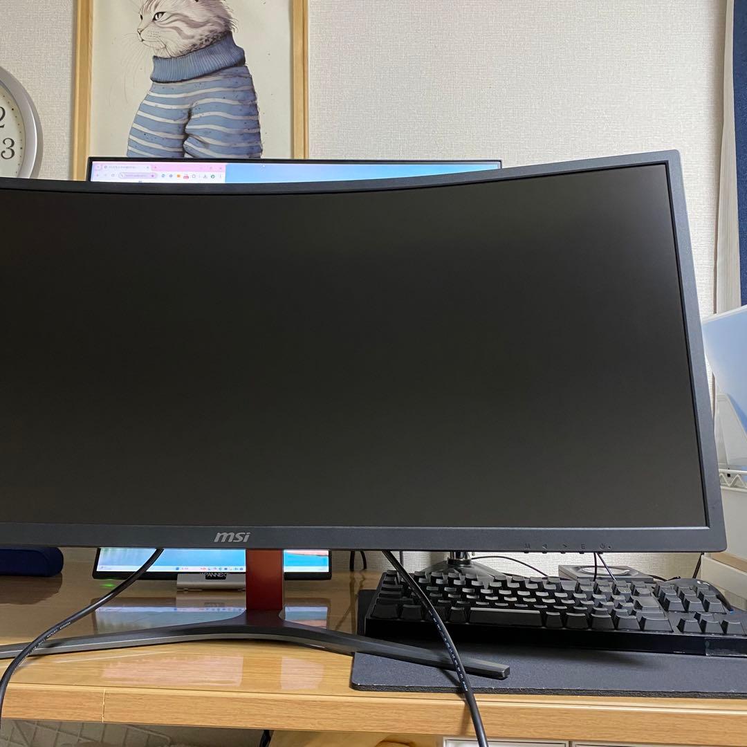 MSI 曲面ワイドゲーミングモニター Optix MAG341CQ 美品