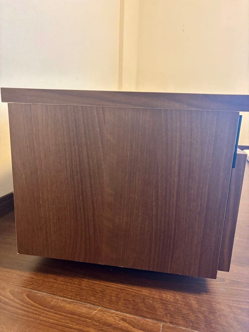 LOWYAウォールナット テレビ台 引き出し付き