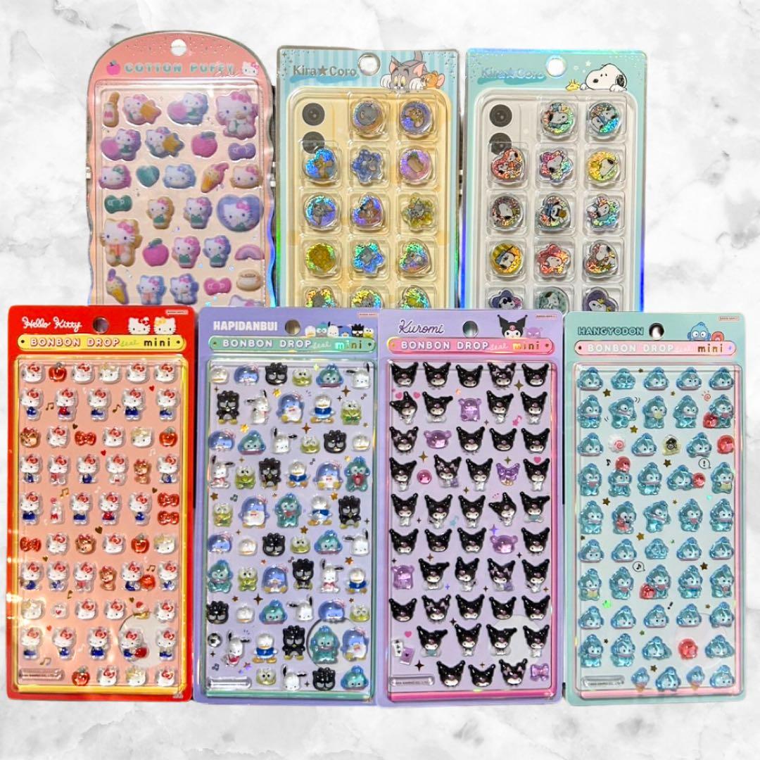 w*マ様 ボンボンドロップシール まとめ売り 16枚セット