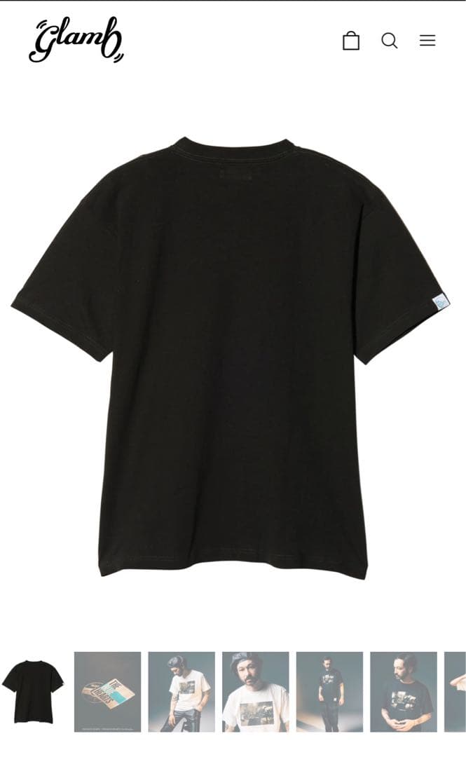 トップス THE BLUE HEARTS Gold Print T-Shirt glamb