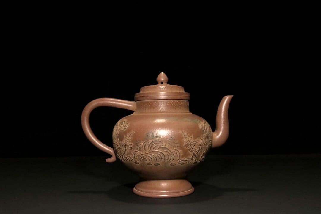 鉄画軒  清代 紫泥急須 梅之図  紫砂壷 茶壷 古玩 茶道具 煎茶道具