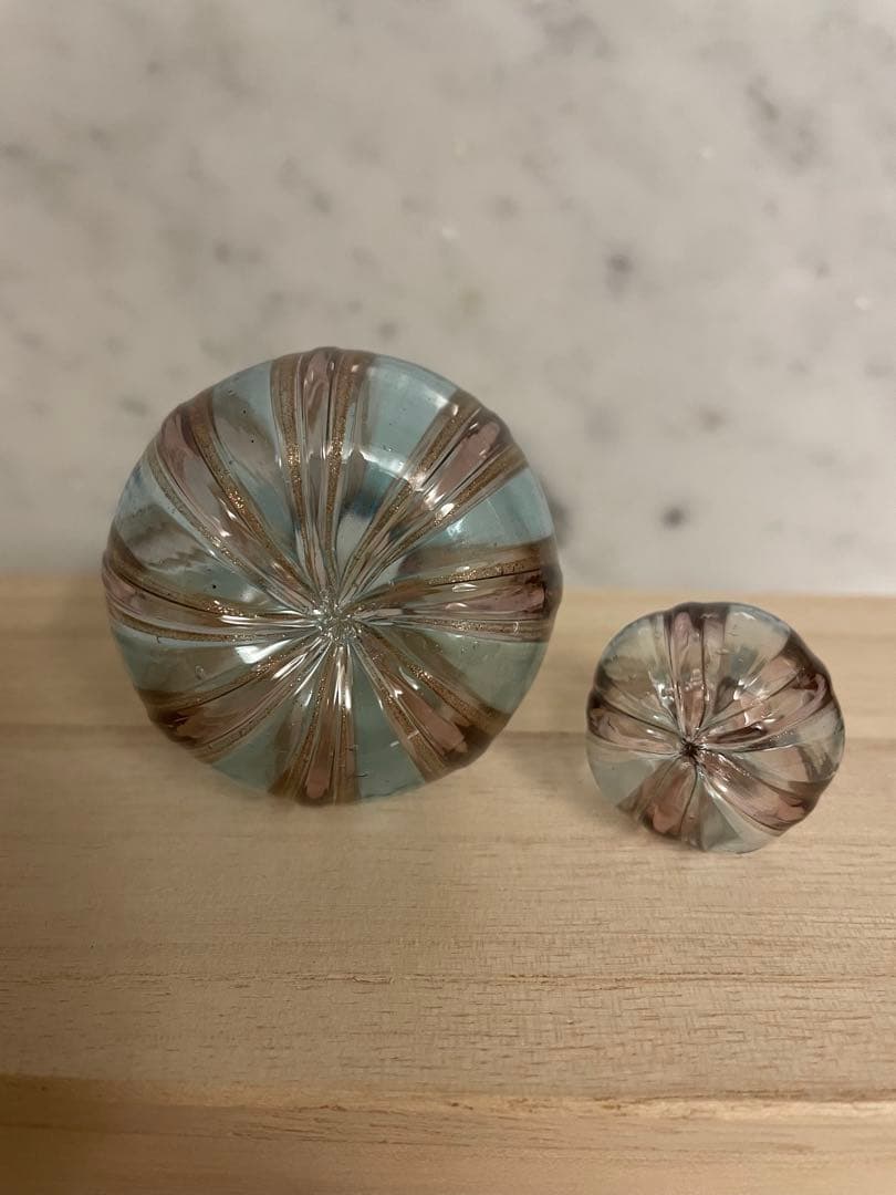 ☆未使用•アンティーク☆ベネチアンガラス•パヒュームボトル3点/イタリア製☆