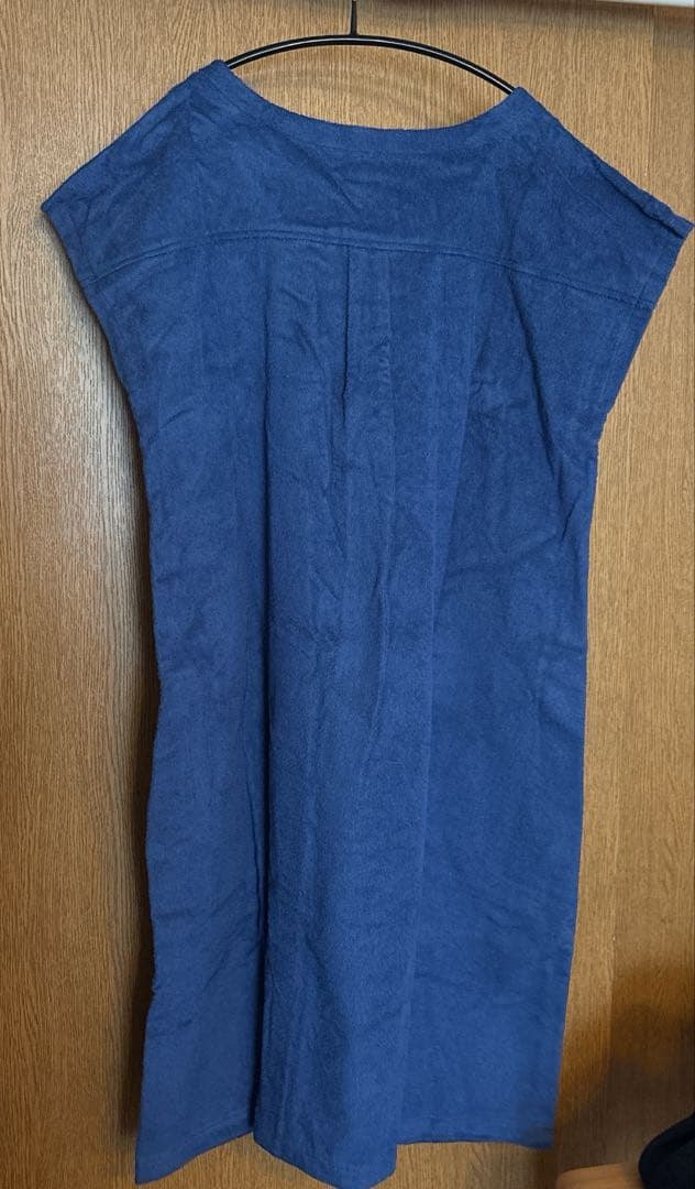 ホットマン　バスローブ　ブルー　高級