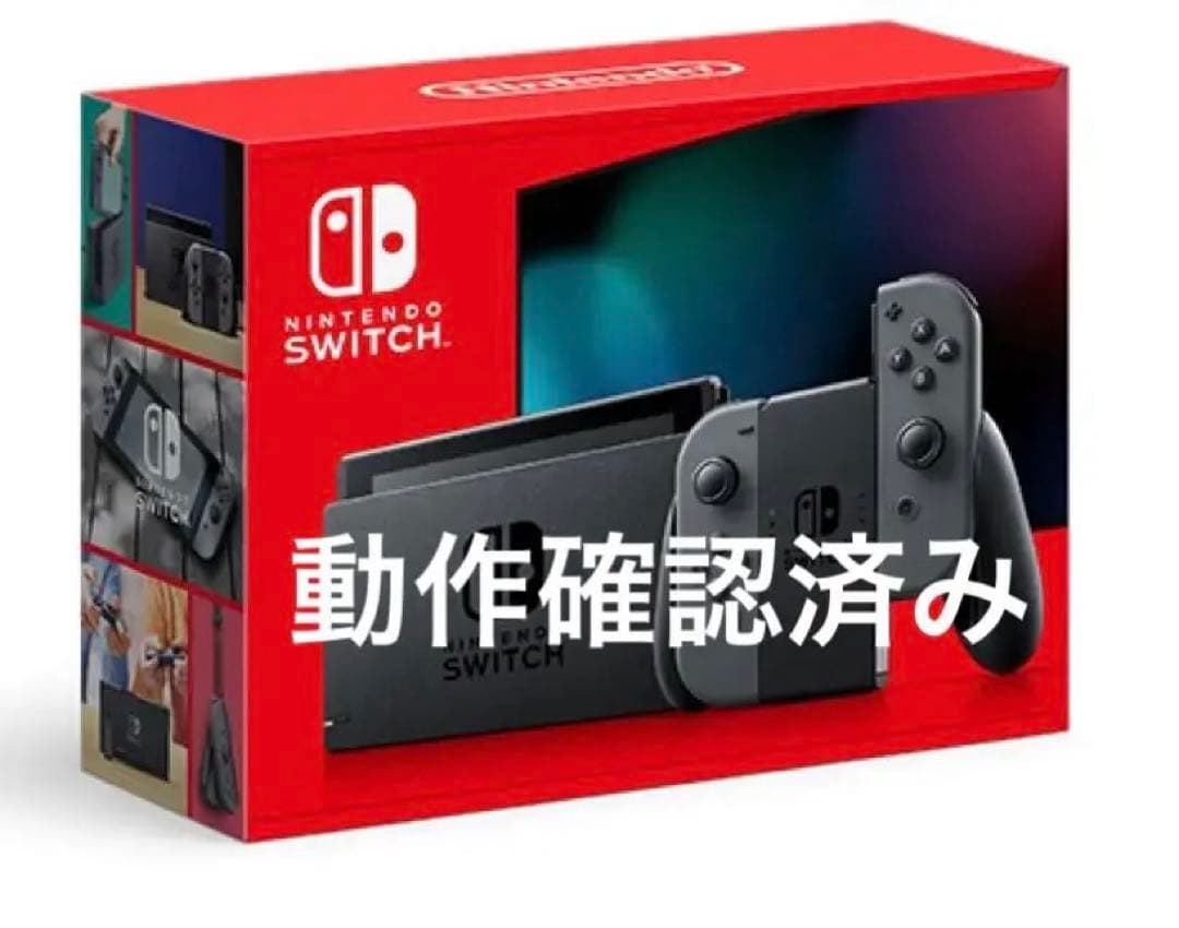 【美品】NintendoSwitchグレー キャリングケース付き