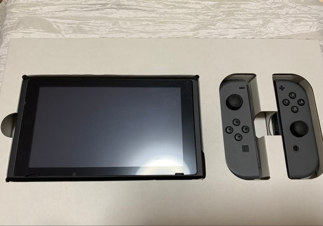 【美品】NintendoSwitchグレー キャリングケース付き