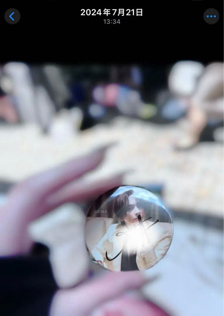 ♡ 実写志麻サイン入り缶バッジ ♡