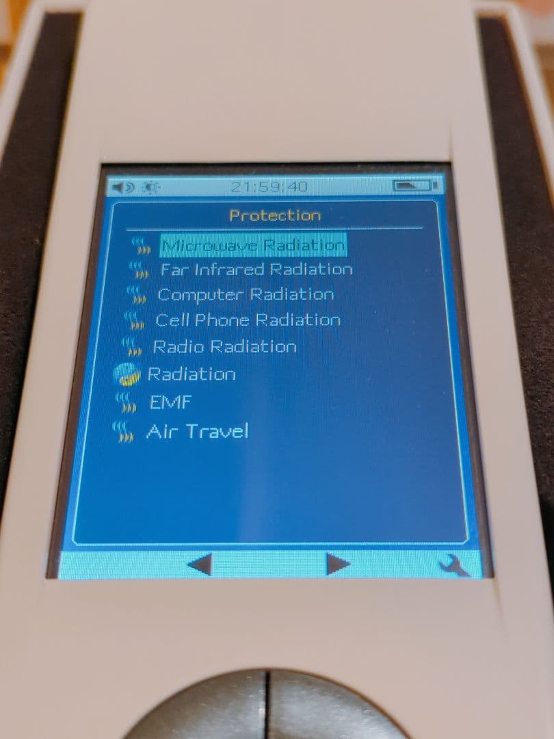 【中古美品】NESマイヘルス　波動ヒーリング　情報療法デバイス　詳細チャート付き