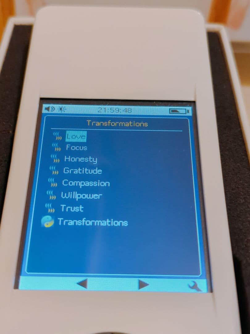 【中古美品】NESマイヘルス　波動ヒーリング　情報療法デバイス　詳細チャート付き