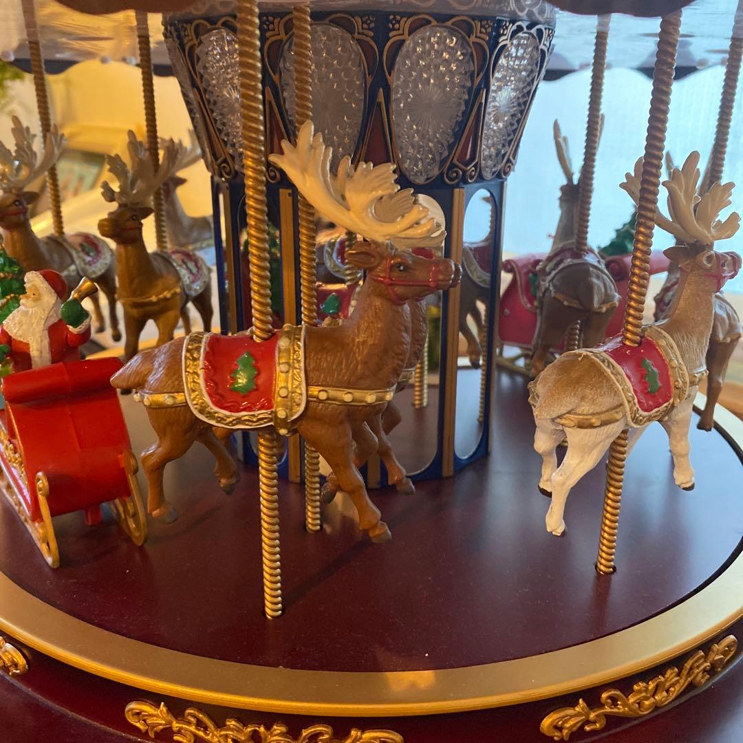 【希少】ミスタークリスマスデラックスカルーセル 　オルゴール20曲