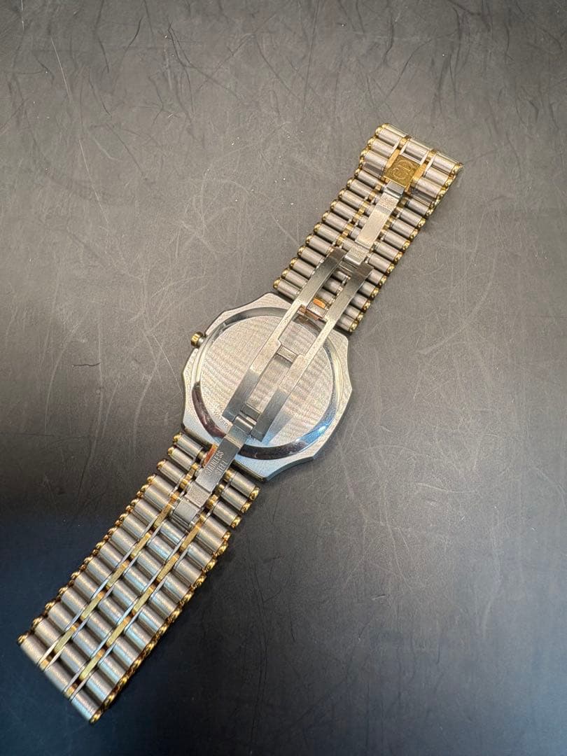 アンティークChristian Dior クォーツ腕時計 ゴールド/シルバー