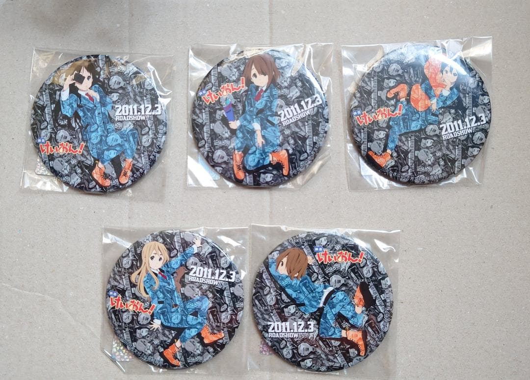 C*N様 けいおん！ 缶バッジ　ルミネコラボ　唯 澪 律 紬 梓 セット LUM