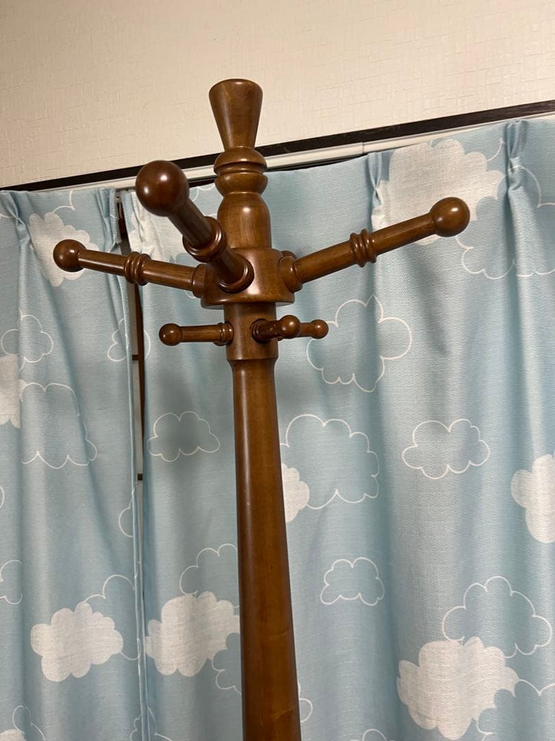 美品送料込‼️ TOCOM あずま工芸 ポールハンガー コートハンガー 天然木