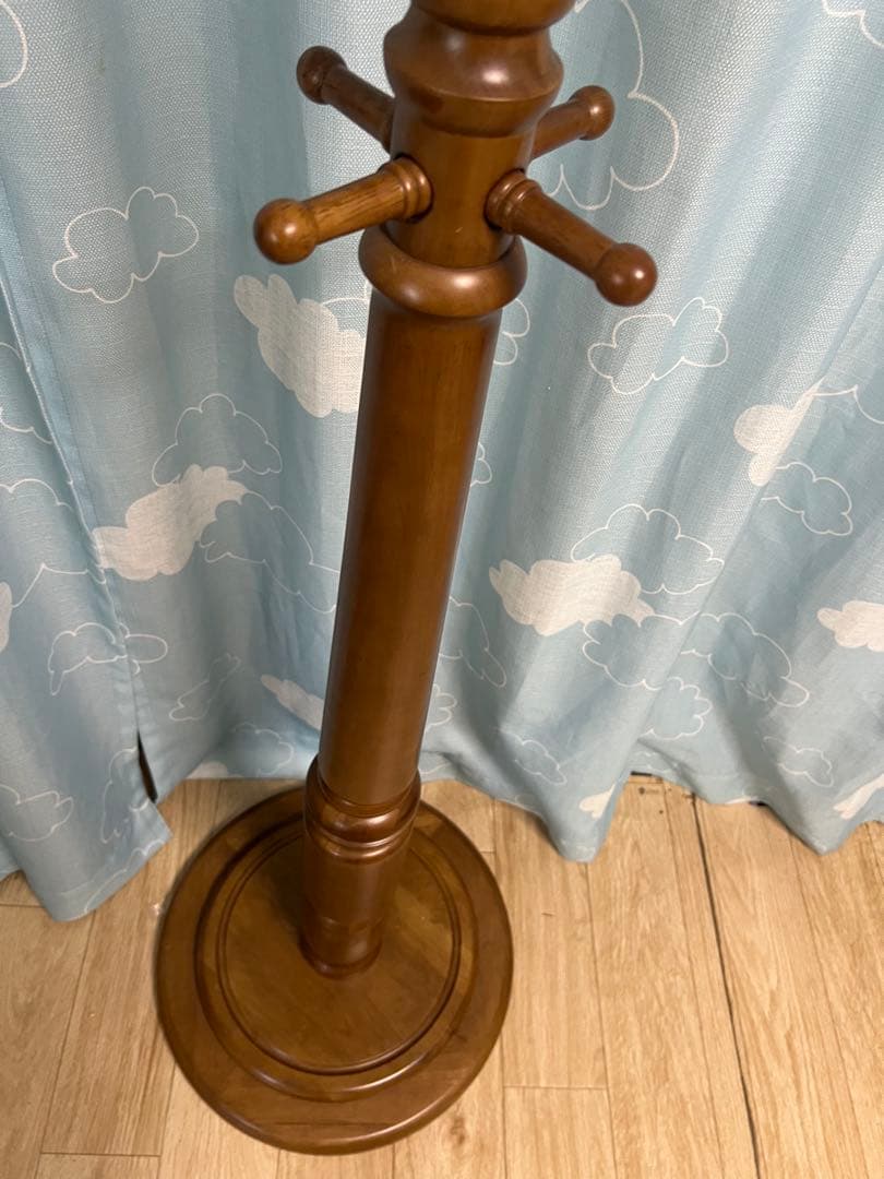 美品送料込‼️ TOCOM あずま工芸 ポールハンガー コートハンガー 天然木