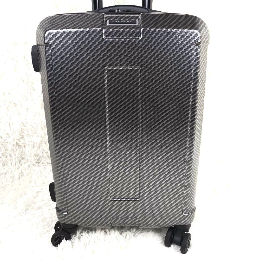 ✨極美品✨ サムソナイト キャリーケース カーボン調 機内持込 4輪 銀