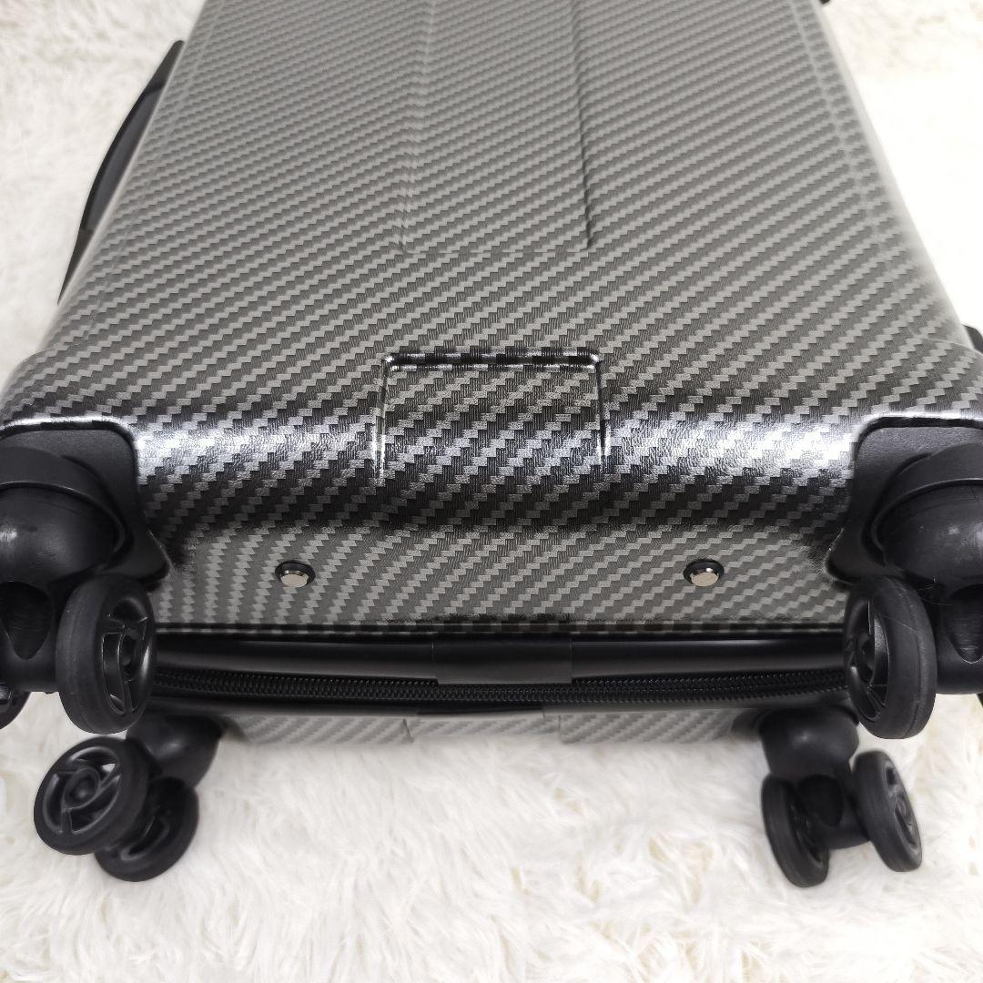 ✨極美品✨ サムソナイト キャリーケース カーボン調 機内持込 4輪 銀