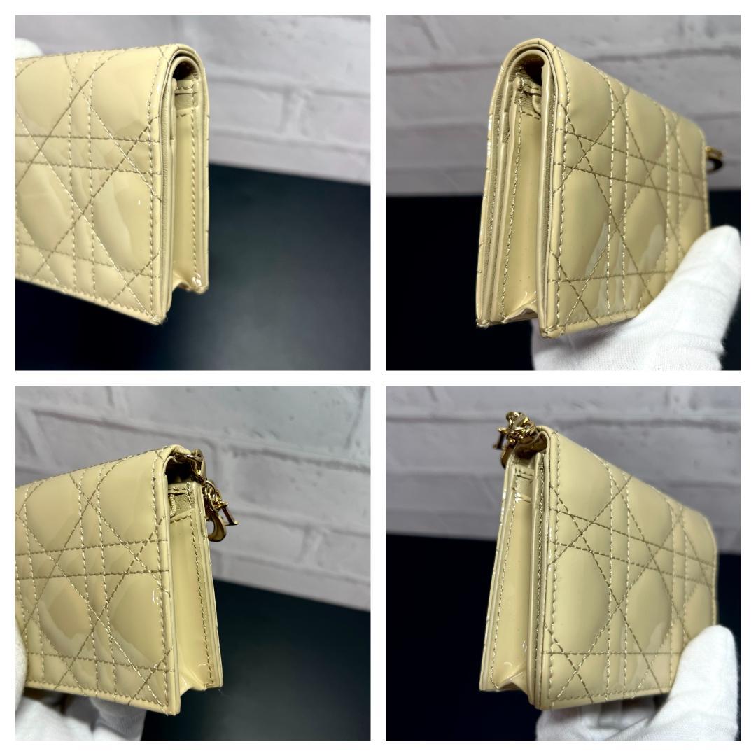 ✨正規品＆極美品‼️✨ レディ ディオール コンパクト カナージュ 二つ折り財布