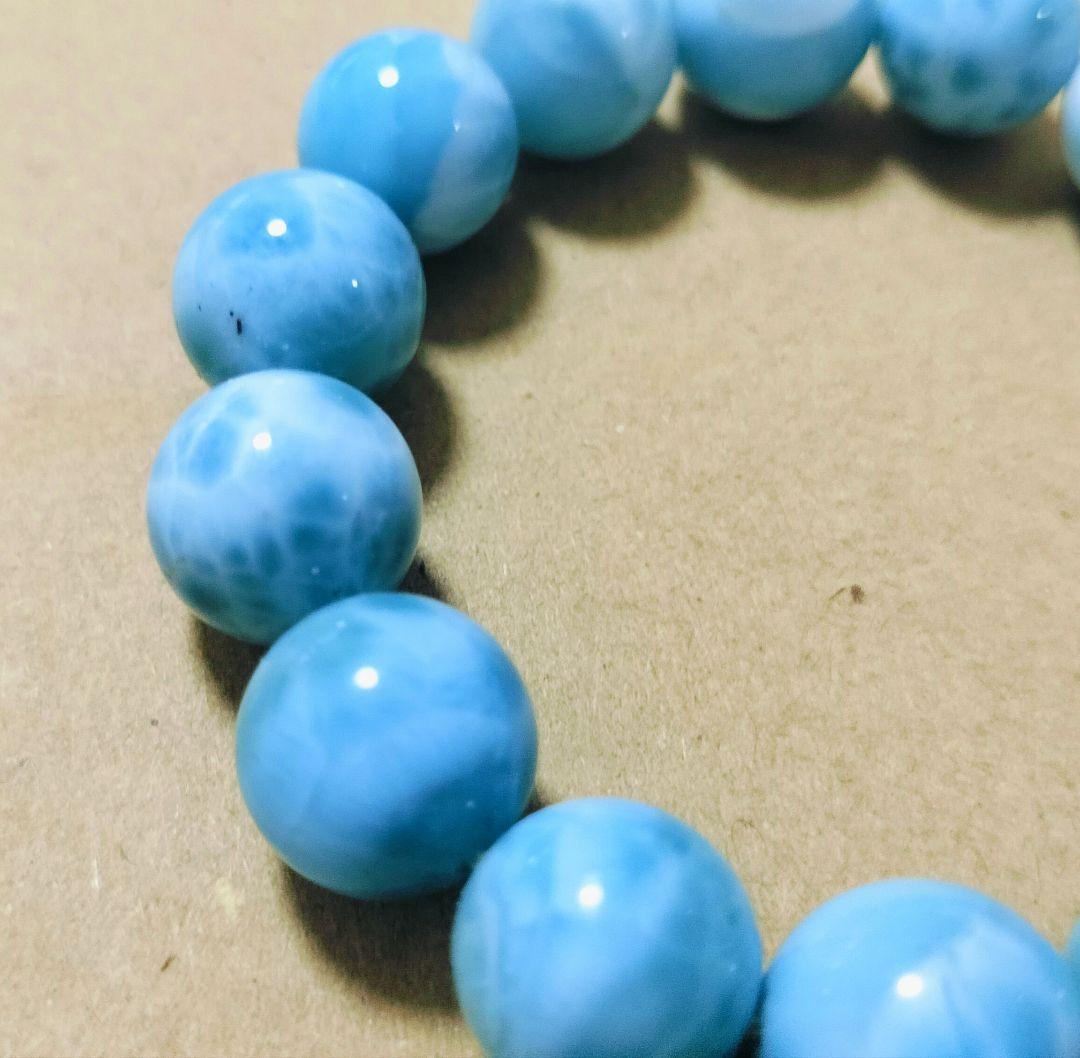 ラリマー ブレスレット 約12mm玉