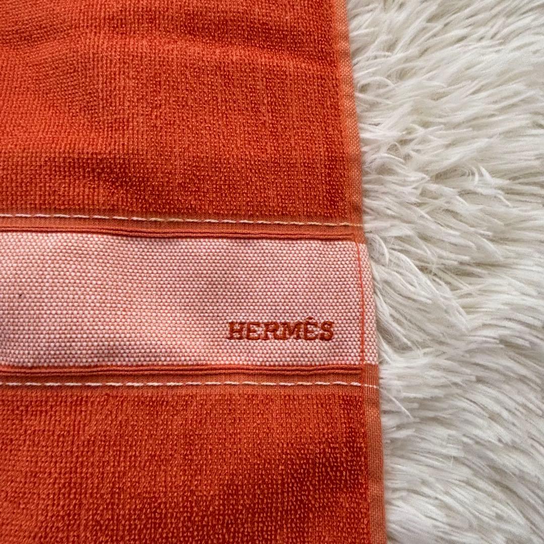 【未使用・箱付き】HERMES エルメス ヨッティングロゴ バスタオル コライユ