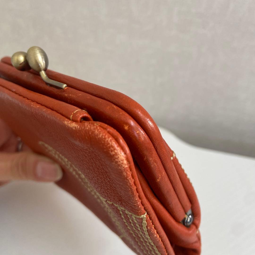 genten ゲンテン⭐️リサラーソン がま口 財布 レザー