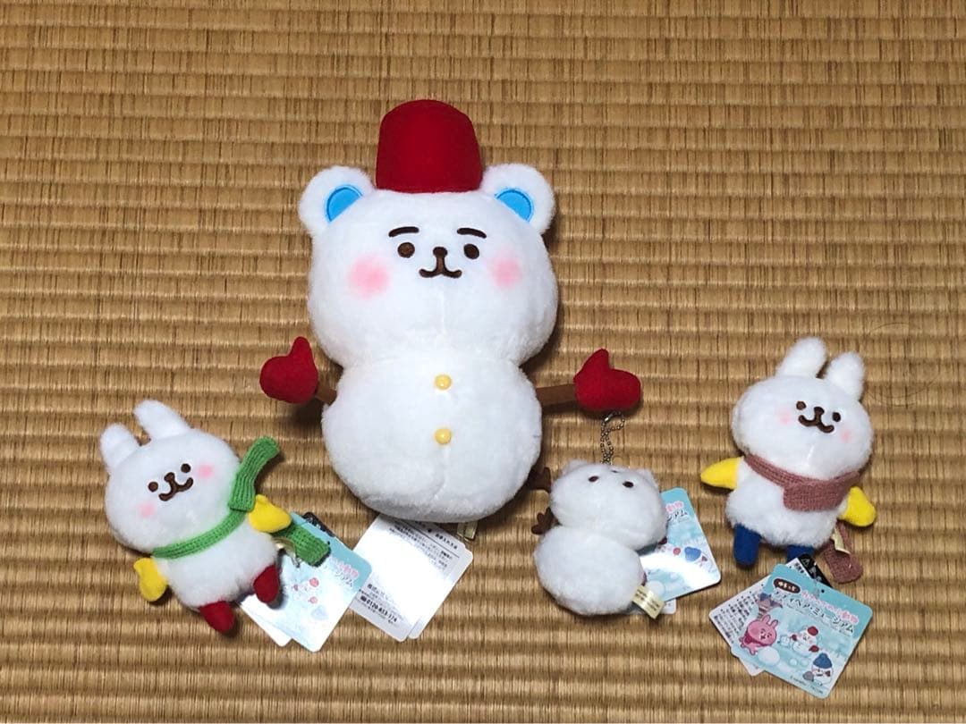 テディベアミュージアム限定　カナヘイ　ぬいぐるみ　4個セット　ゆるっと　小動物