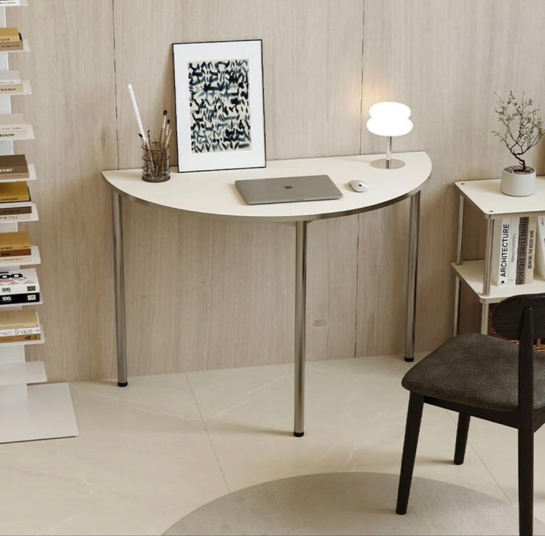 【新品未使用・送料込み】韓国風半円ダイニングテーブル