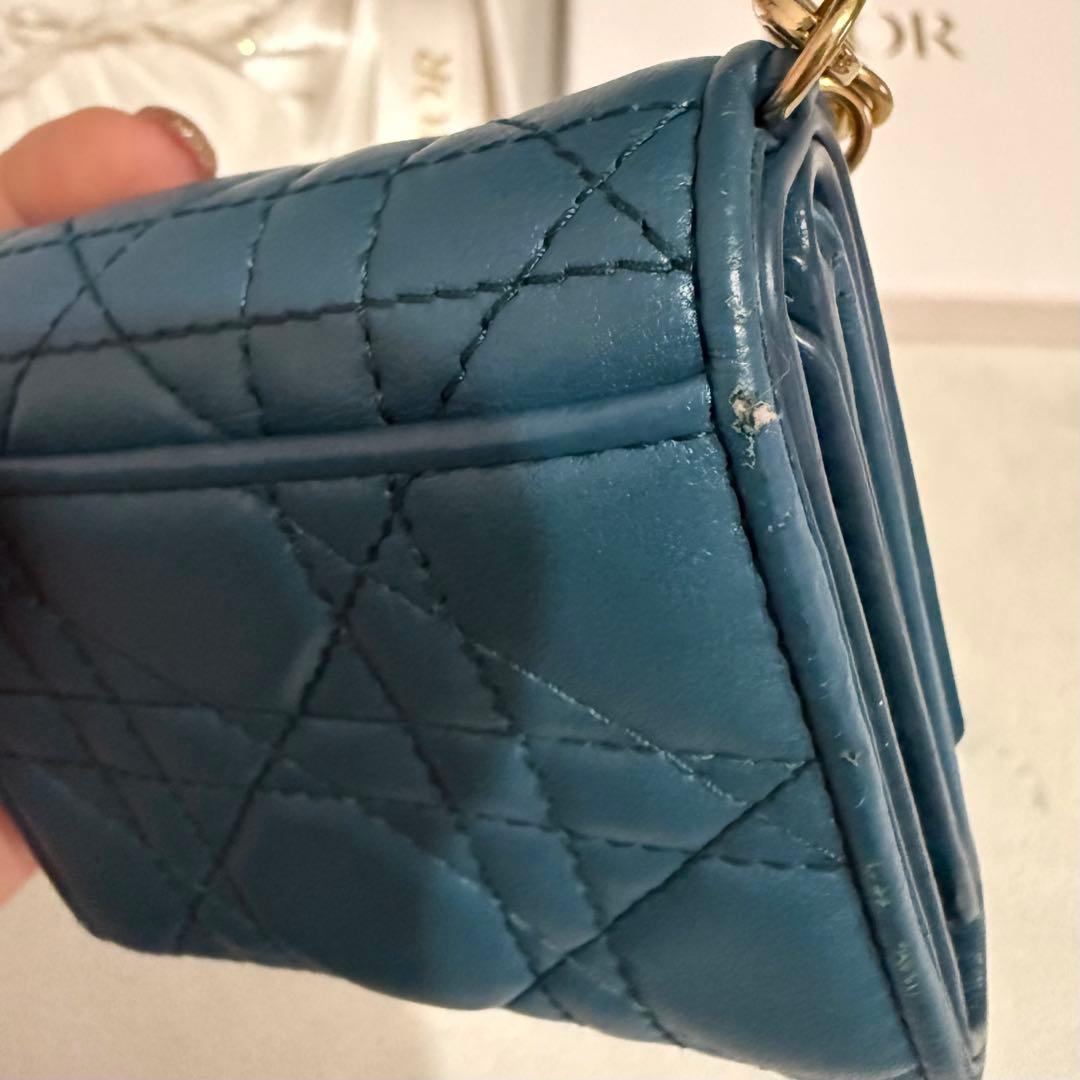Dior ディオール レザー 三つ折り 財布 ウォレット