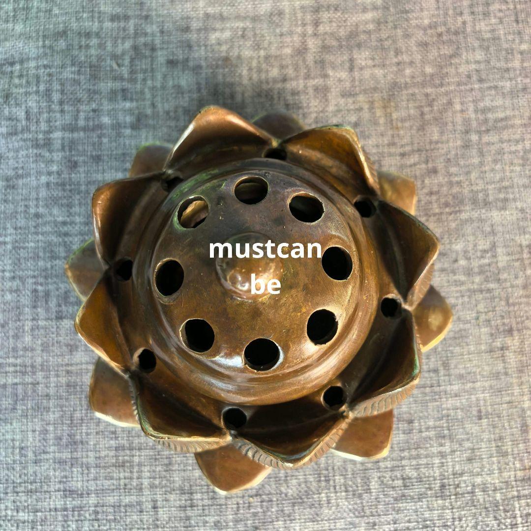 銅器 透かし彫り蓮花炉 家庭 茶台 客間 書斎 香炉 工芸品 置物