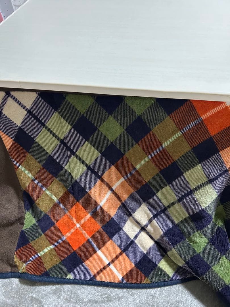 【アデラ】正方形リバーシブルこたつ ホワイト