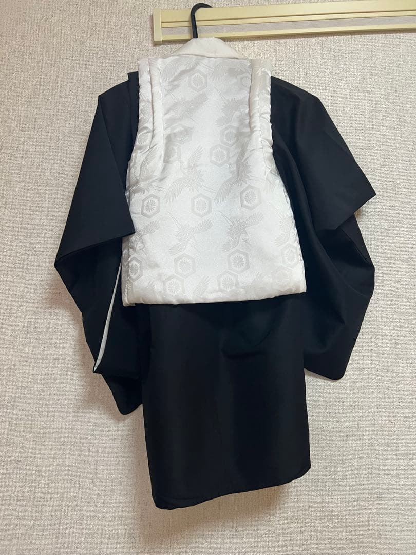 七五三 3歳 男の子 被布着物セット ベレー帽付き 753