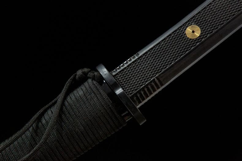 戦術刀 ロングタイプ 古兵器 武具 刀装具 鍛造打 鋼刀 冷兵器 黒武者 武士道