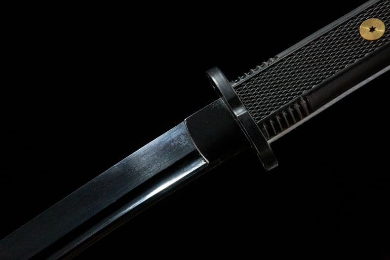 戦術刀 ロングタイプ 古兵器 武具 刀装具 鍛造打 鋼刀 冷兵器 黒武者 武士道