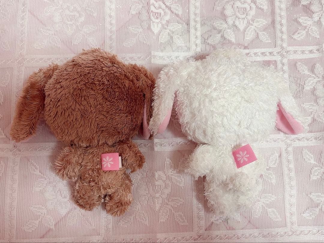 サンリオ シュガーバニーズ ぬいぐるみ しろうさ くろうさ