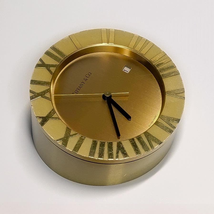 【ジャンク】ティファニー TIFFANY アトラス クロック 置き時計
