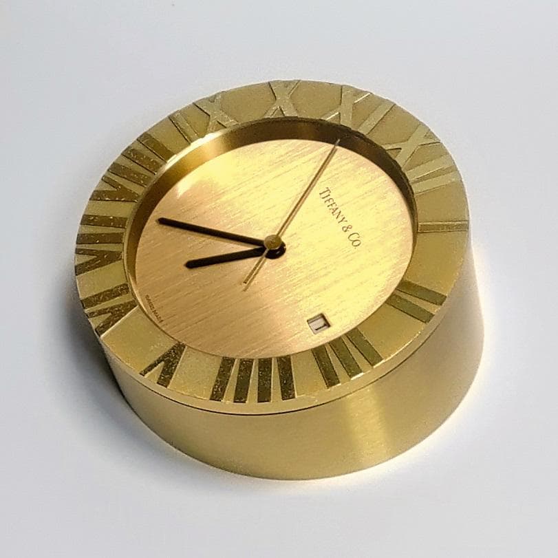 【ジャンク】ティファニー TIFFANY アトラス クロック 置き時計