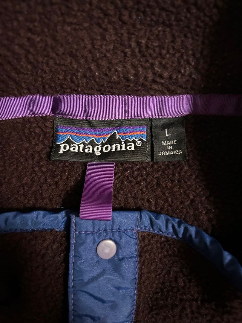 L 希少モカ✨ 90s paragonia スナップT トラヴィス着用 フリース