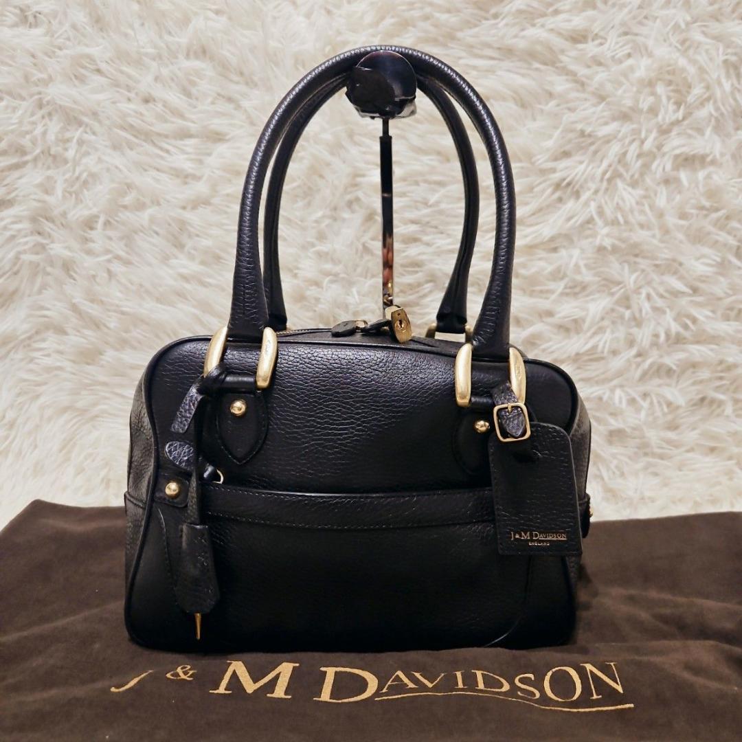 美品 J&M DAVIDSON ミニミア ハンドバッグ ミニボストン 鍵付き