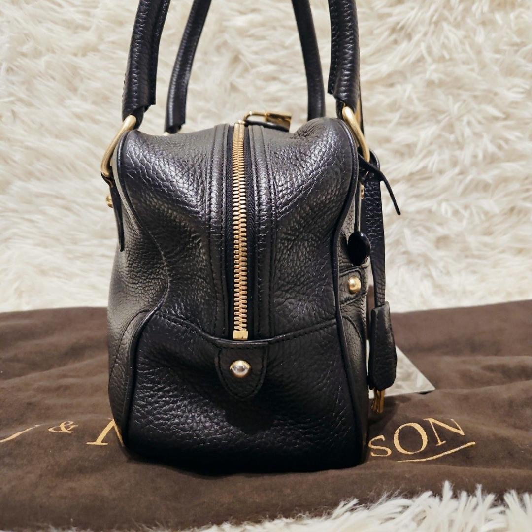 美品 J&M DAVIDSON ミニミア ハンドバッグ ミニボストン 鍵付き