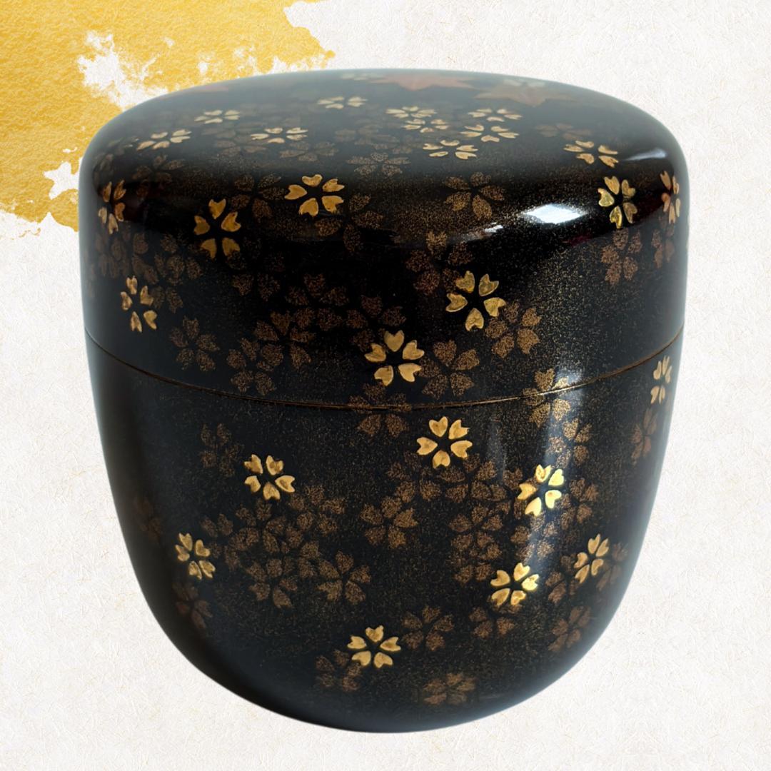 -飯田光秋- 雲錦蒔絵棗