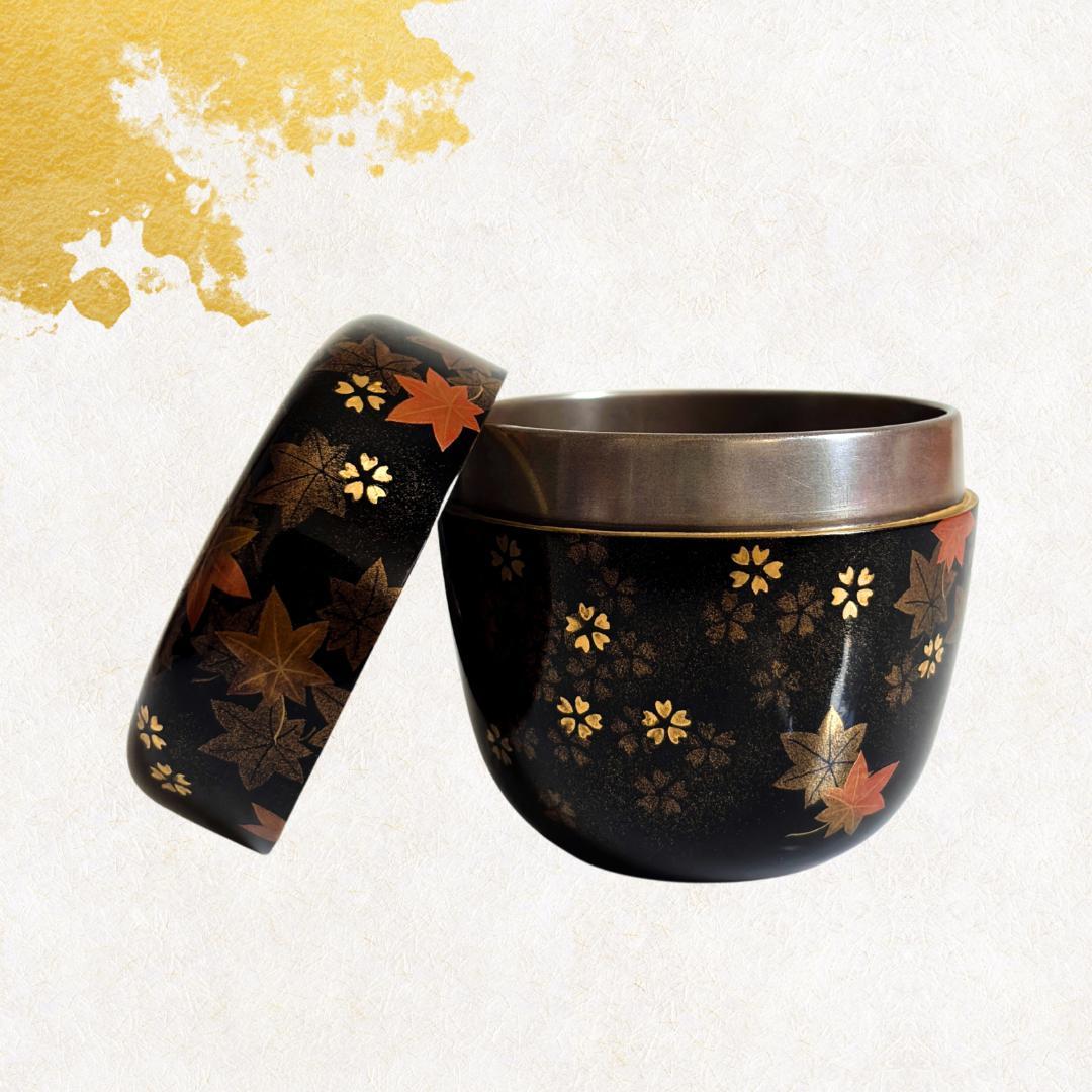 -飯田光秋- 雲錦蒔絵棗