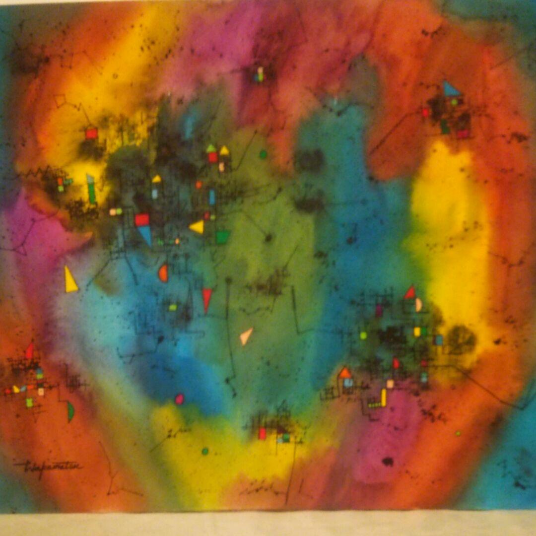 水彩画　スペース・パルス　No.4