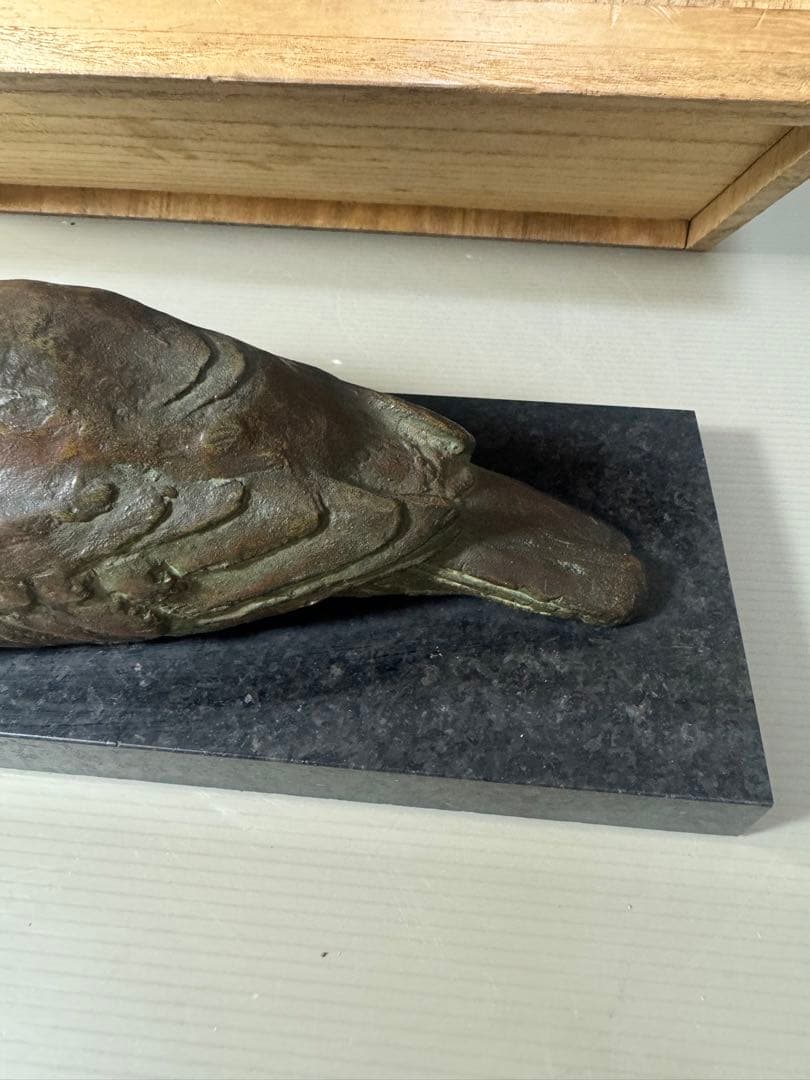 2347 希少　富永直樹作　眼鳩　置物