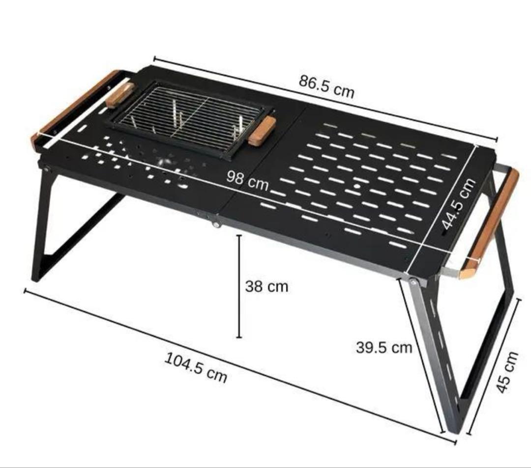 バーベキューアイアンテーブル FX-7165ver2 アイアンBBQローテーブル