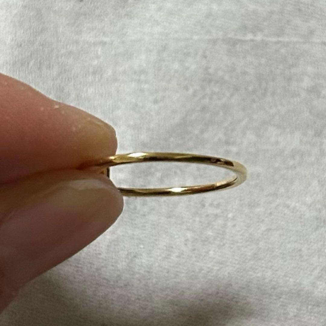 極美品　ete 現行品　K18YG クロス ダイヤモンド リング　13号