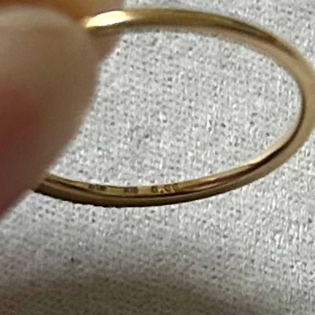 極美品　ete 現行品　K18YG クロス ダイヤモンド リング　13号