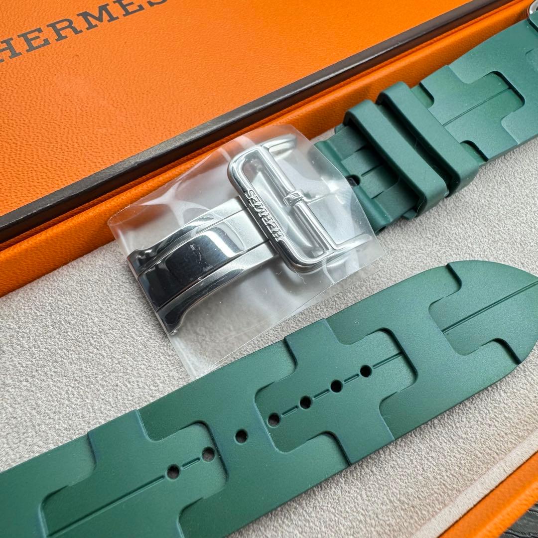 2842 Apple Watch エルメス　キリム　ヴェールモワイヤン　グリーン